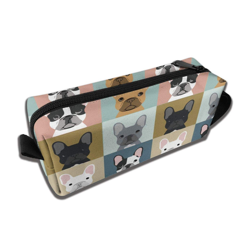 [Australia] - French Bulldog Pattern Makeup Bag Adorable Travel Cosmetic Pouch Toiletry Organizer Case Gift for Women French Bulldog Pattern 