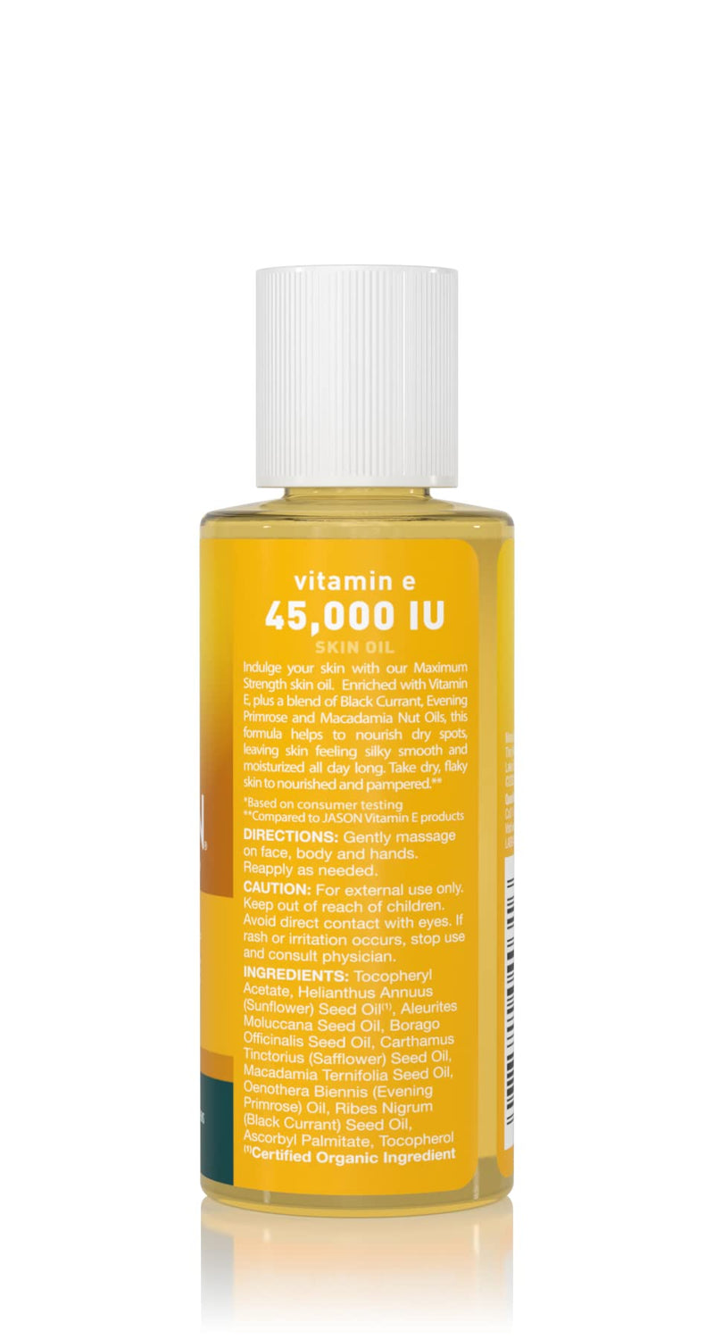 [Australia] - JÄ€SÃ–N Maximum Strength Skin Oil, Vitamin E 45,000 IU, 2 Oz 