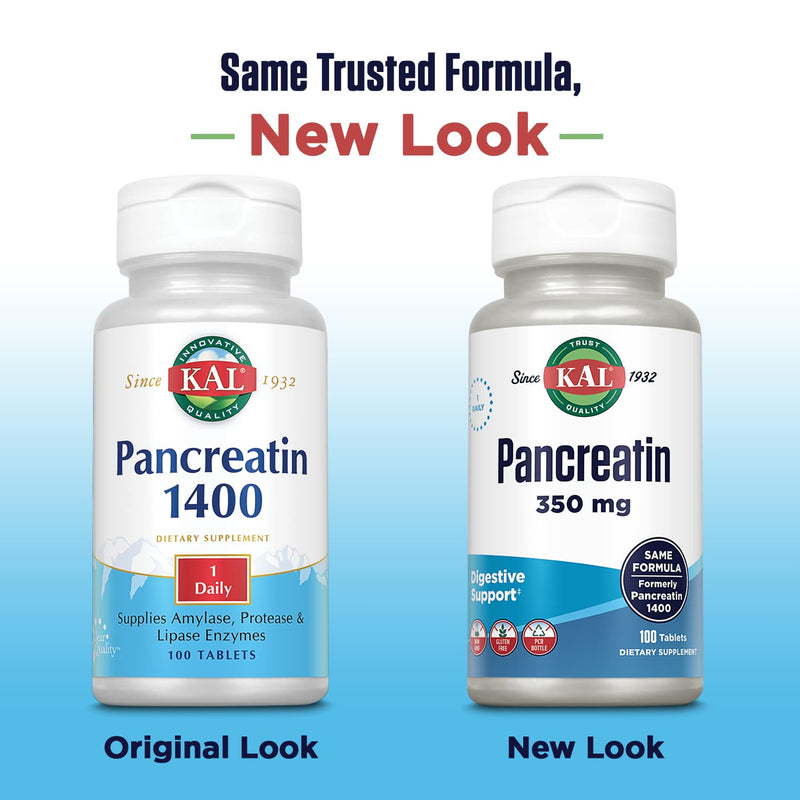 [Australia] - KAL 1400 Mg Pancreatin Tablets, 100 Count 