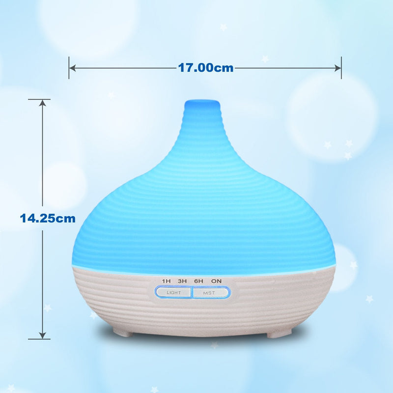 [Australia] - Sensky SK554 Aroma Diffuser 300ml Essential Oil Diffuser Electric Ultrasonic Humidifier Aromatherapy Cool Mist Humidifiers Color Changing Air Purifier 