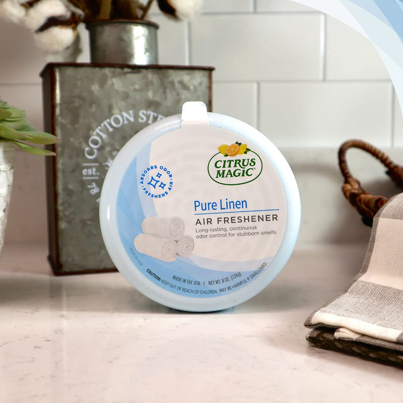 [Australia] - Citrus Magic, Pure Linen, Odor Absorbing Solid Air Freshener, 8-Ounce, 8 Ounce (Pack of 1) Citrus 8 Ounce (Pack of 1) 