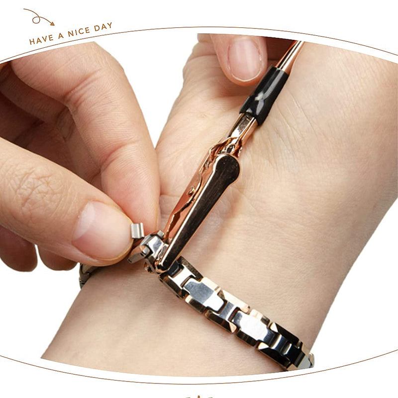 [Australia] - Bracelet Helper Gold Bracelet Helper Buddy Metal Bracelet Buddy Jewelry Fastening Helper Arthritis Aid (Rose gold), One Size (ASKL-JQBQ20210221) 