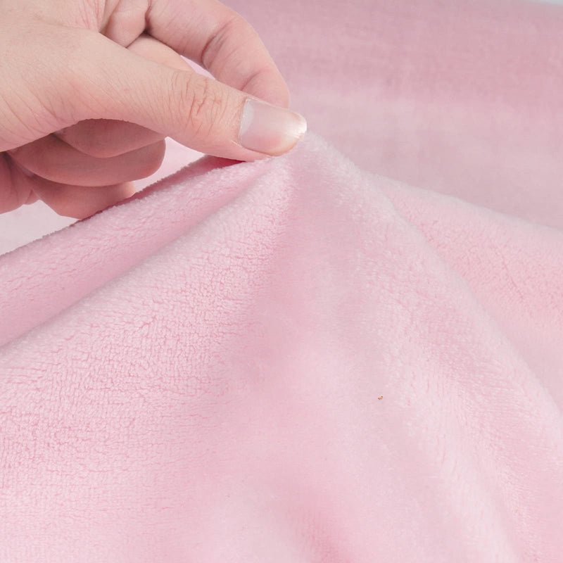 [Australia] - DaysU Flannel Baby Blanket Super-Soft Skin-Friendly, Warm Fleece Baby Receiving Blankets for Boys and Girls, Comfortable Plush Kids Throw Blanket for Baby Bed, 30x40 Inches, Pink, Embroidered Alpaca 30*40inch 