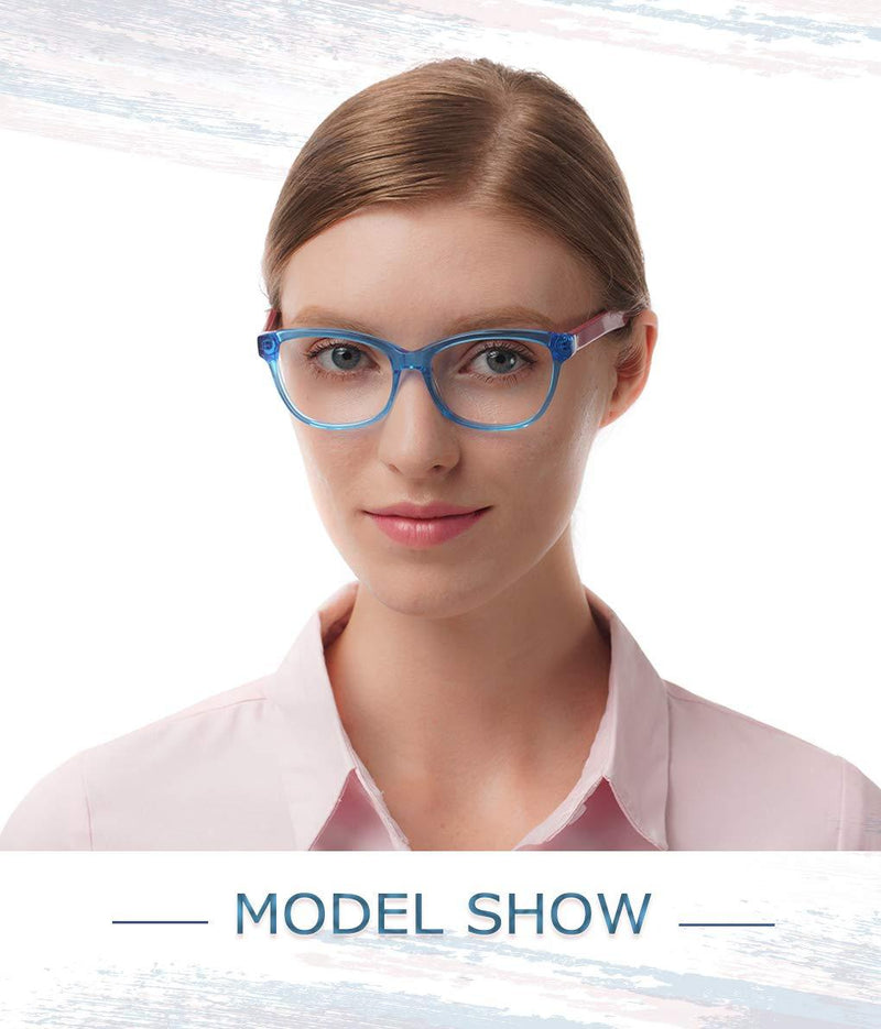 [Australia] - Fashion glasses men women clear lens square non prescription glasses crystal acetate Spectacles 