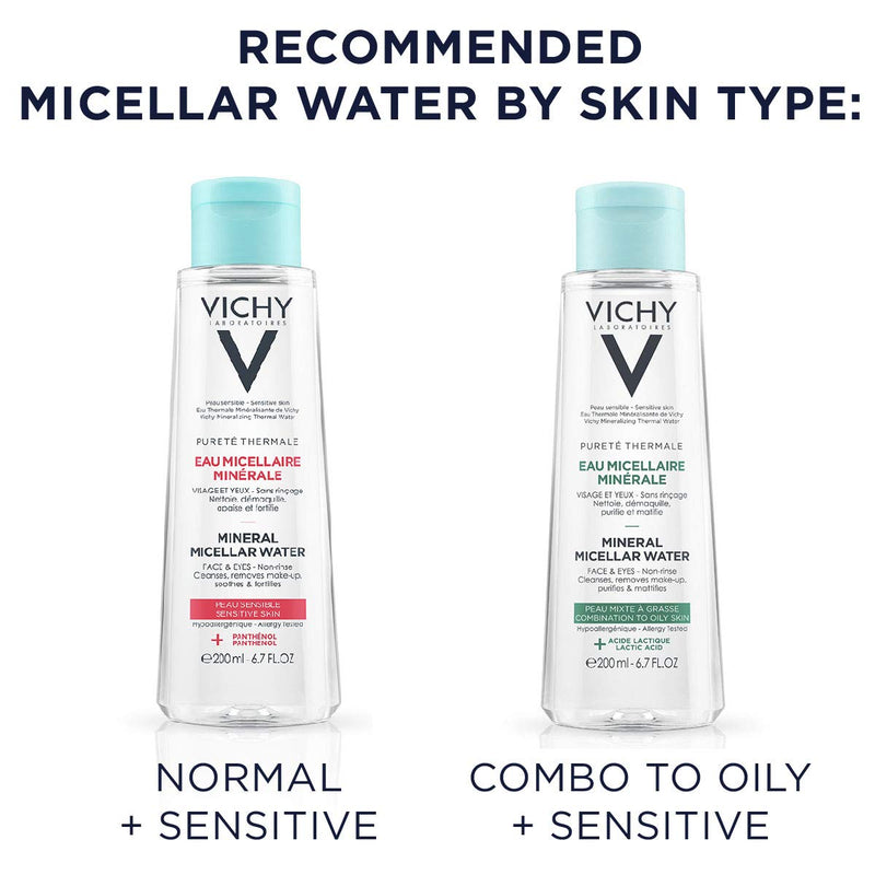 [Australia] - Vichy Pureté Thermale One Step Micellar Cleansing Water & Makeup Remover 3.38 Fl. Oz 