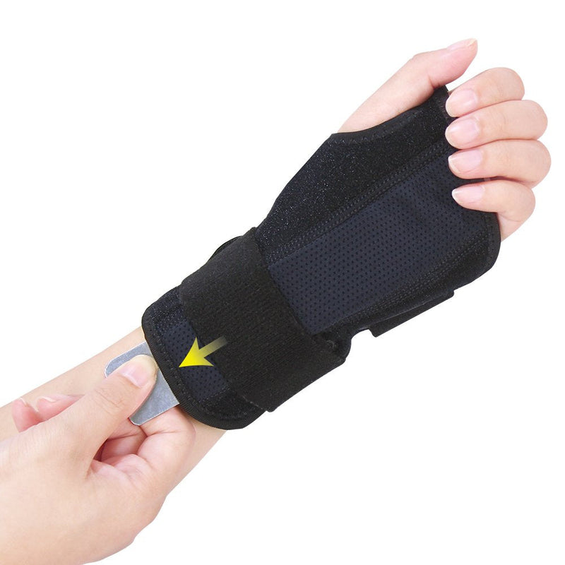 [Australia] - Bracoo Wrist Brace, Reversible Hand Splint for Carpal Tunnel, Wrist Pain & Sport Injury- Adjustable, Customized Fit & Comfortable Padded Lining, Guardian (WB30), 1 Count 