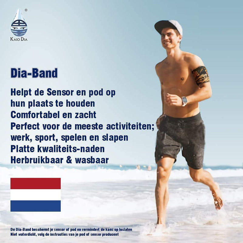[Australia] - Dia-Band, Armband for CGM Freestyle Libre, Medtronic, Dexcom or Omnipod - Comfortable and Reusable Diabetic Armband for Glucose Sensor. (S (25-28 cm)) S (25-28 cm) 