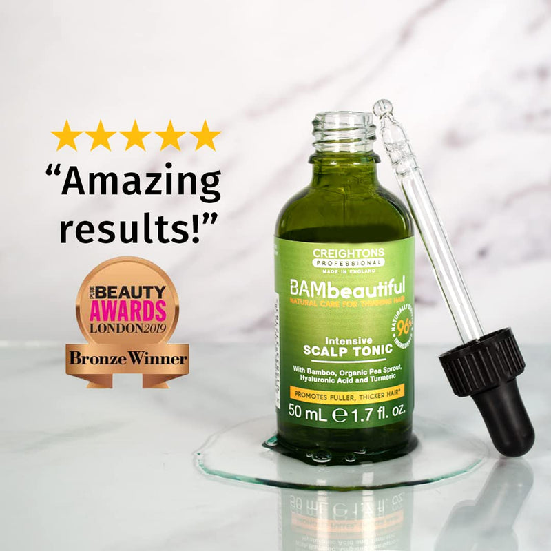 [Australia] - BAMBEAUTIFUL Intensive Scalp Tonic (50ml) – Multi Award Winning Scalp Tonic. Proven to help with the reduction of hair loss & promote thicker, denser hair in 90 days. 50 ml (Pack of 1) 