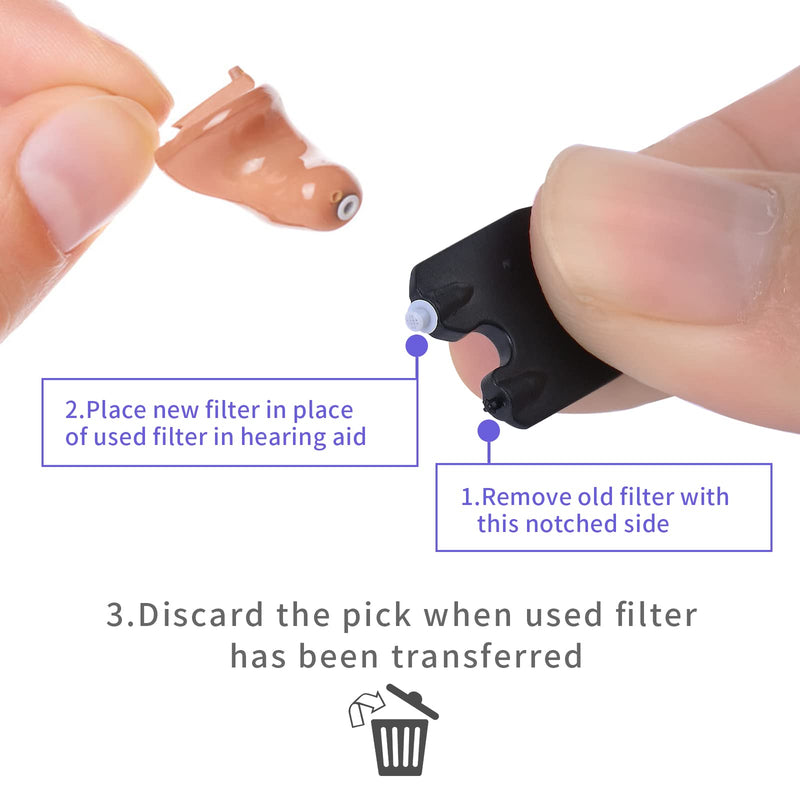 [Australia] - for Oticon Hearing Aid MiniFit Wax Guard Filters ProWax Replacement Cerumen Stop Suitable for Oticon RITE RIC Models (3) 3 