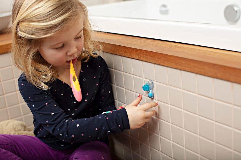 [Australia] - Jordan ® | Step 2 Toothbrush Kids | Kids Toothbrush for Age 3-5 Years Old | Soft Bristles, Dual Ergonomic Handle & BPA Free | Blue & Green Color | Pack 4 Units 