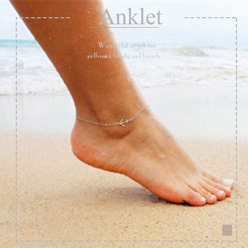 [Australia] - YBSHIN Boho Anklet Gold Ankle Bracelet Chain Foot Jewelry for Women and Girls 