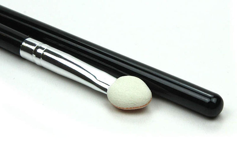 [Australia] - Two-color Rubber Cotton Eye Makeup Brushes - Sponge Applicator Oval Tipped Eyeliner Brush Eyeshadow Brush Makeup Brush Tool (10 PCS) 