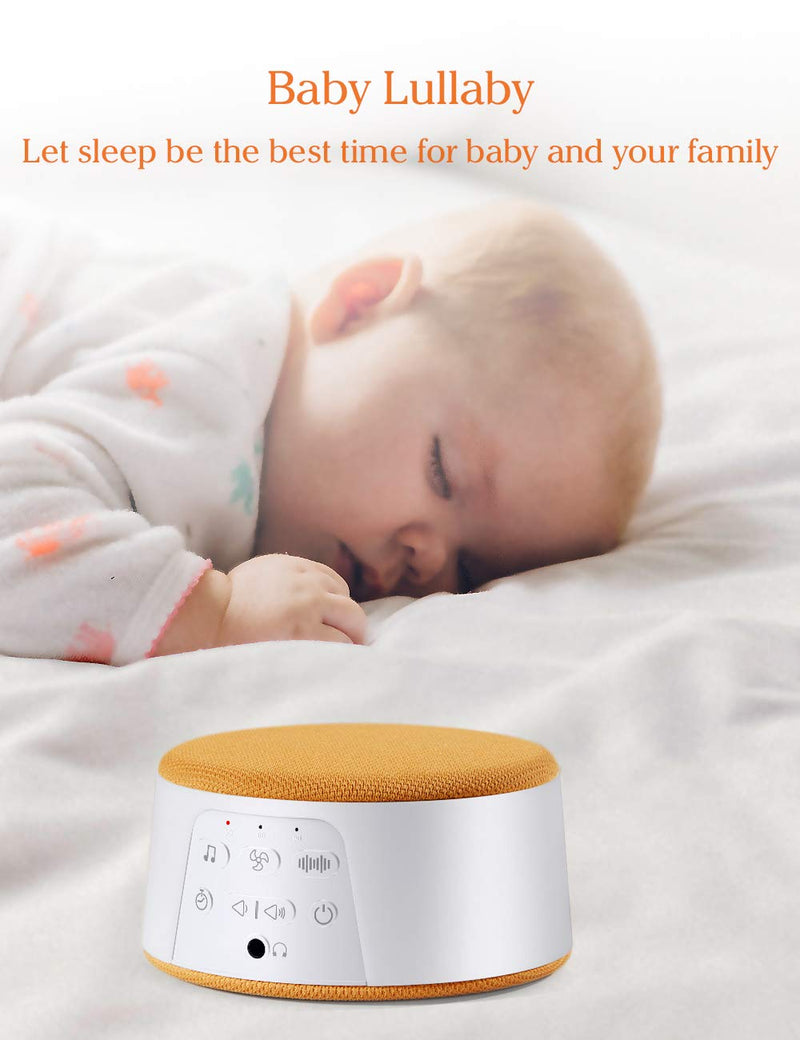 [Australia] - By-Heart White Noise Machine for Sleeping, Sleep Sound Machine with 29 Soothing Natural Sounds, Timer & Memory Feature, Suitable for Baby & Adults, Home, Office 