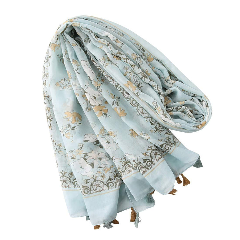[Australia] - FAIRYGATE Ladies Lightweight Scarves Fashion Printing Women Scarf Shawl Wrap Long Stole for Winter Spring Fall Summer 18231 L 