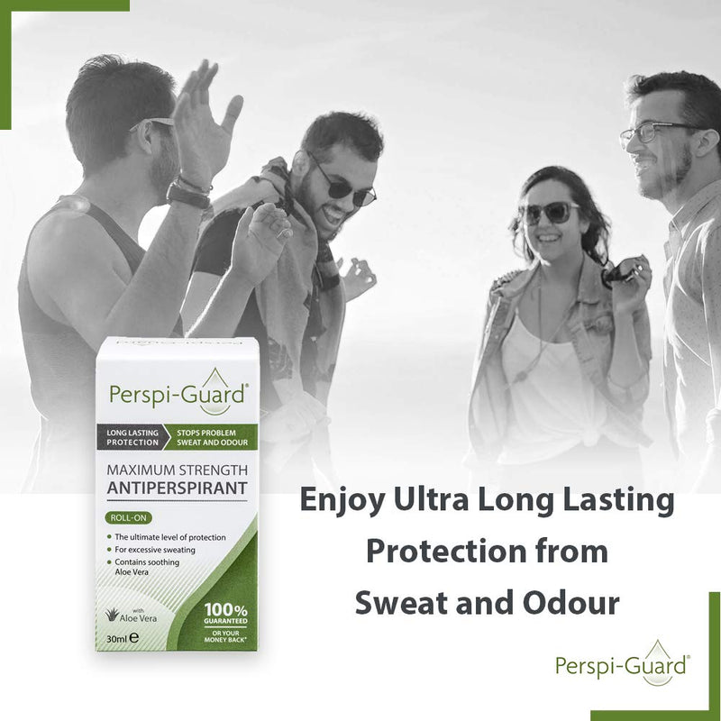 [Australia] - Perspi-Guard Maximum Strength Antiperspirant Roll-On, Strong Deodorant for Excessive Sweating & Hyperhidrosis Treatment, Lasts up to 5 Days -- Unscented (30ml) single 