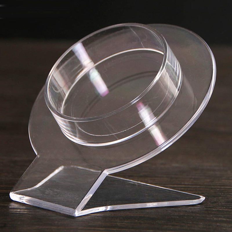 [Australia] - 2 Pcs Clear Acrylic Bracelet Displays Stands Bracelet Display Stand Holder Clear Bracelet Stand Transparent Shelf Shelves Acrylic Jewelry Holder Showcase Shelf Clear Jewelry Organizer Rack 