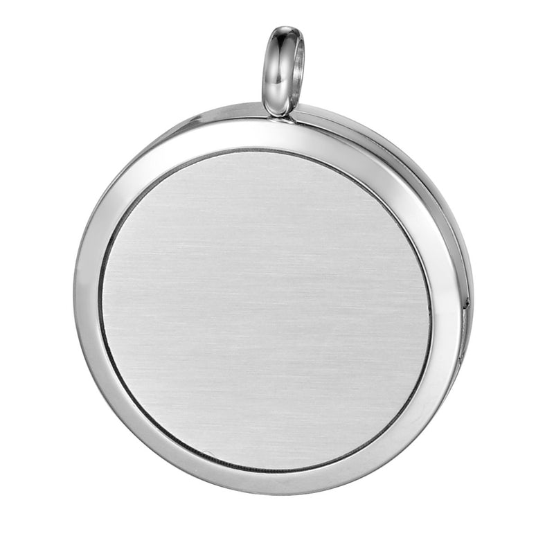 [Australia] - HooAMI Aromatherapy Essential Oil Diffuser Necklace Locket Pendant Stainless Steel Perfume Necklace with 12 Refill Pads A5-Fish Cross 