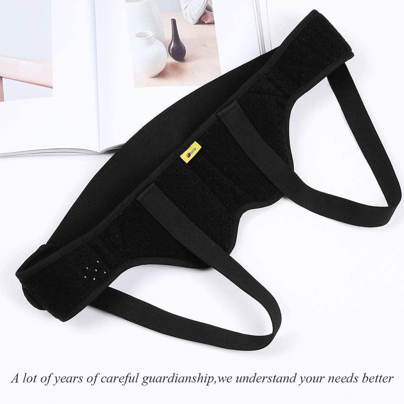 [Australia] - Hernia Belt for Men Hernia Support Truss for Single/Double Inguinal or Sports Hernia, Adjustable Waist Strap with 2 Removable Compression Pads Breathable X-Large (Pack of 1) 