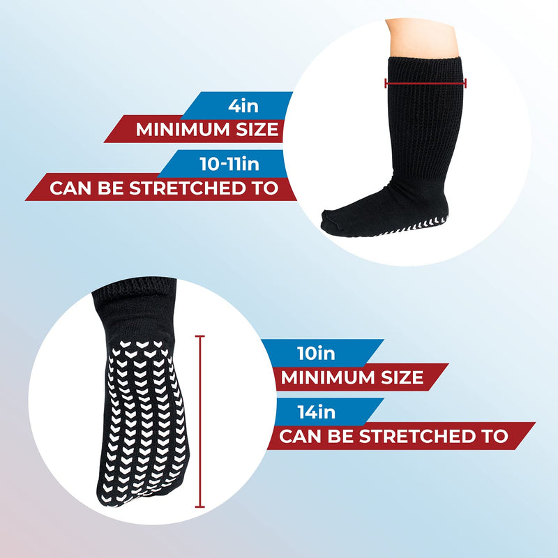 [Australia] - Extra Wide Socks for Swollen Feet, Extra Wide Bariatric Socks, Non Slip Cast Sock, Diabetic Edema Socks, Hospital Socks, Swollen Feet Socks Women, Extra Wide Mens Socks, Edema Socks, Lymphedema Socks 