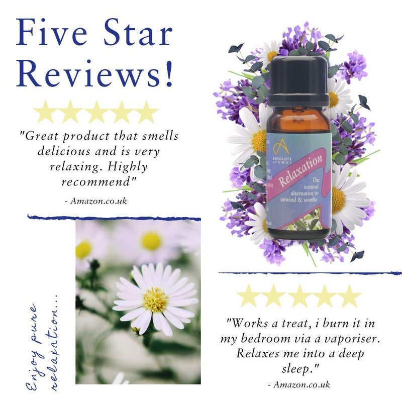 [Australia] - Absolute Aromas Essential Oil Blend 10ml - Pure Natural, Undiluted - for Aromatherapy and Diffusers (Relaxation) 10 ml (Pack of 1) 