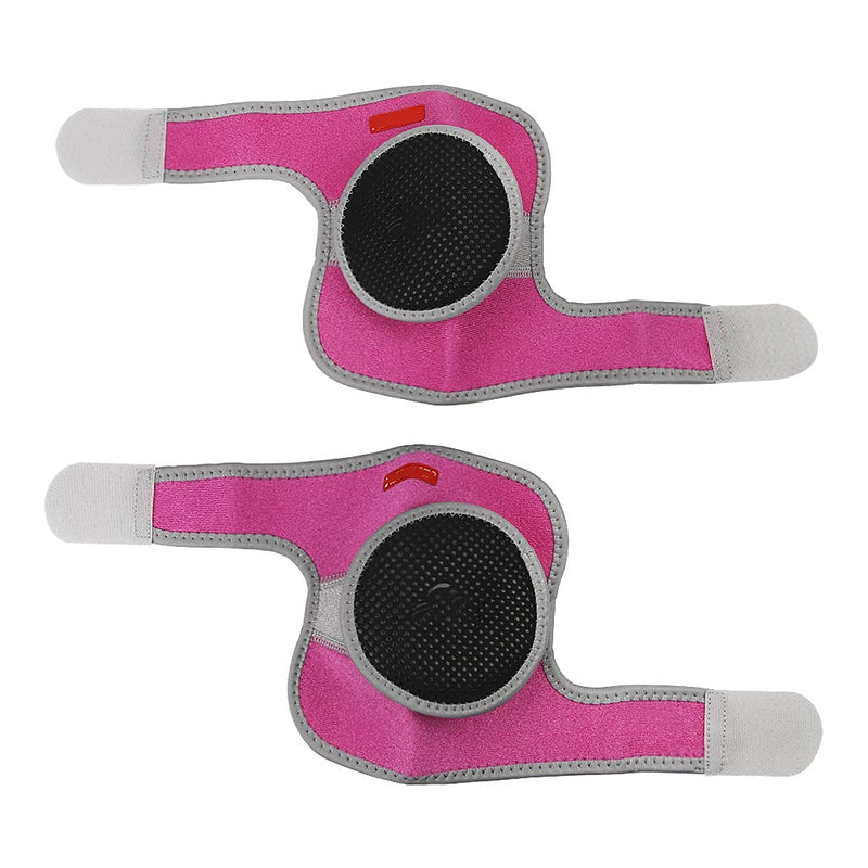 [Australia] - Kids Elbow Support Brace Girls Boys Breathable Sport Protector Compression Elbow Sleeve Adjustable Neoprene Elbow Brace Football Cycling Arm Wrap Elbow Support Injury Elbow Pad Guard Bandage rose 