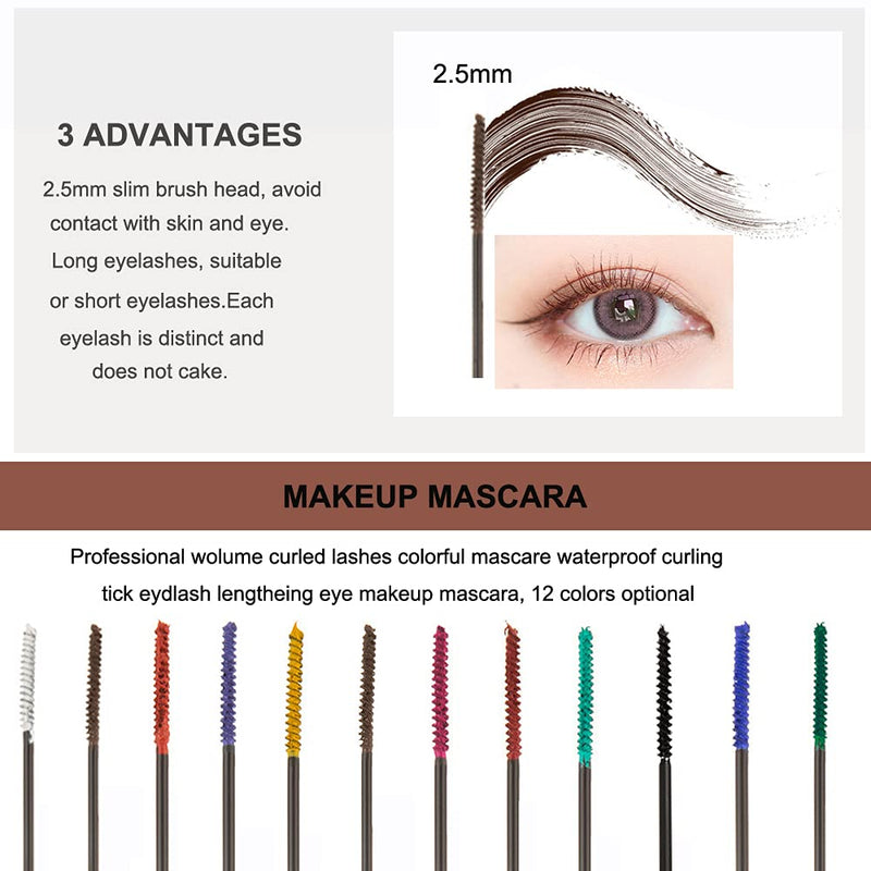 [Australia] - OCHILIMA 4D Mascara Colorful Fiber Mascara Charming Long Lasting Mascara, Thick & Long Eyelash Waterproof and Smudge-proof Eyes Makeup, Black 01# Black 