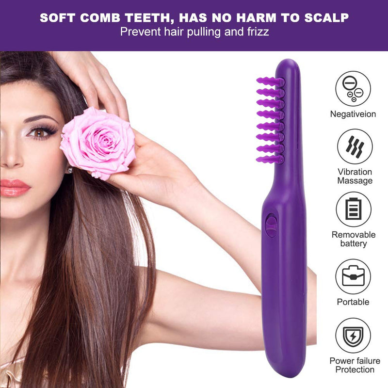 [Australia] - Electric Detangling Brush,Negative Ion Electric Detangling With Massage Function Hair Brush Comb Tame The Mane Wet Or Dry For Adults And Kids 