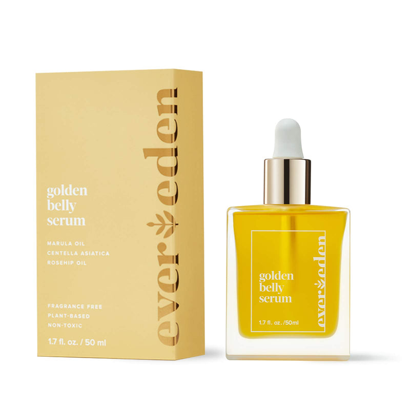 [Australia] - Evereden Golden Belly Serum, 1.7 fl oz. | Clean Women's Bodycare for Pregnancy and Postpartum | Natural and Plant Based Pregnancy Skincare | Non-toxic 