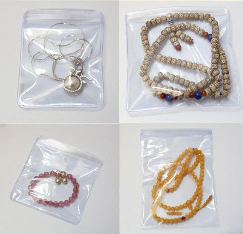 [Australia] - Wresty 100 Pcs Transparen OPP Jewelry Bags Resealable Zip Lock Storage Bag Grip Seal Package Bag for Necklace Bracelet Rings Earrings (6X8cm) 6X8cm 