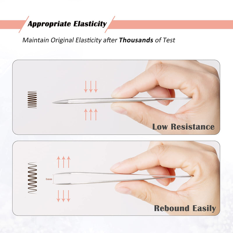 [Australia] - LANKIZ Eyelash Extension Tweezers Set 5 PCS for Volume Lash Extensions Stainless Steel Eyelash Tweezers for Extensions-Rose Gold Rose Gold 