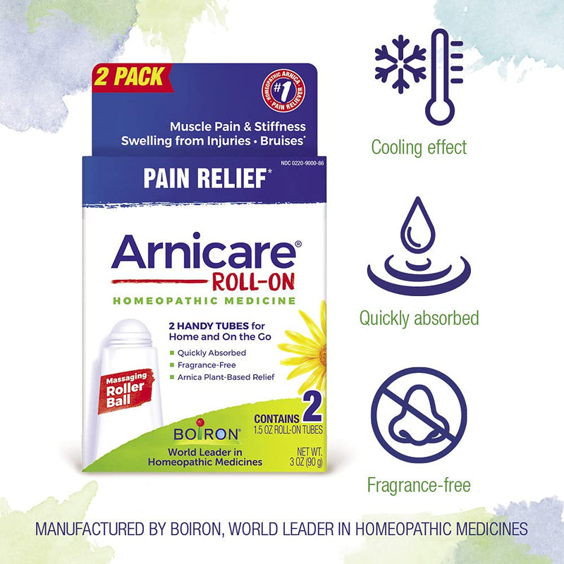 [Australia] - Boiron Arnicare Roll-on Twin Pack Homeopathic Medicine for Pain Relief, 1.5 Ounce (Pack of 2) 