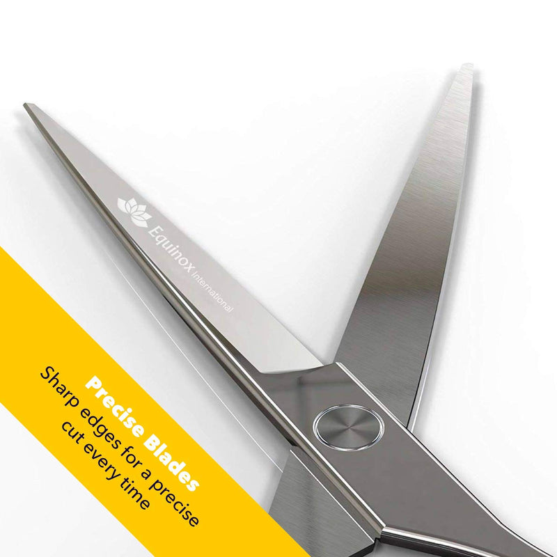 [Australia] - Equinox Barber & Salon Styling Series - Barber Hair Cutting Scissors/Shears - 6.0" Overall Length - Detachable Finger Rest Stainless Steel 