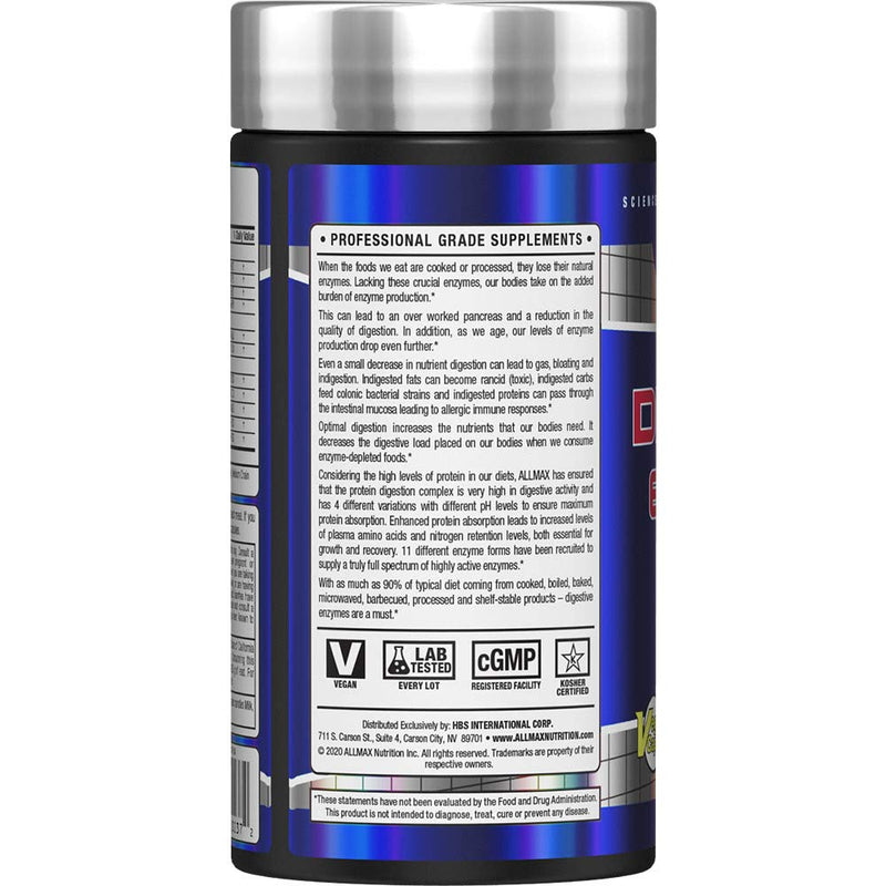 [Australia] - Digestive Enzymes + Protein Optimizer, 90 Capsules, ALLMAX Nutrition 