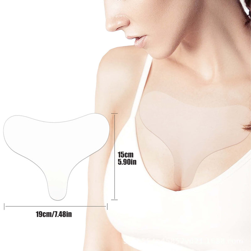[Australia] - Chest Wrinkle Pad 1Pcs Anti Wrinkle Chest Pads, Silicone Chest Pad Anti-Aging Reusable Chest Pad Tightening Overnight Medical Grade Anti Wrinkle Patches for Preventing Wrinkles and Smoothing Skin 