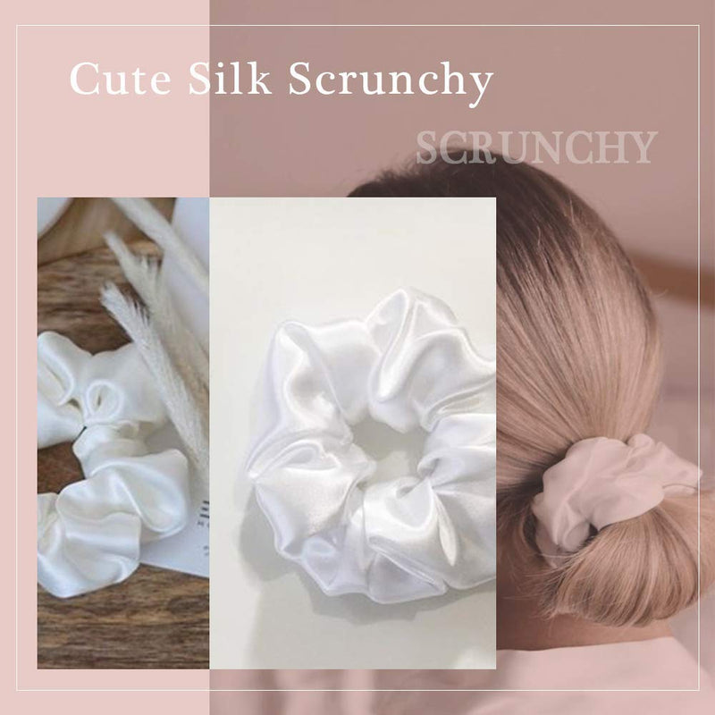 [Australia] - LilySilk Silk Charmeuse Scrunchy -Regular -Scrunchies For Hair - Silk Scrunchies For Women Soft Hair Care (15pc) 15pc 