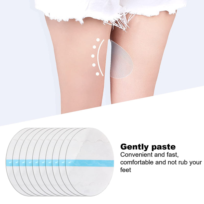 [Australia] - 10pcs Thigh Anti Friction Pads, Thigh Inner Anti Chafing Sticker Paste, Self Adhesive Disposable Ultra Thin Invisible Knee Calf Anti Chafe Pads 