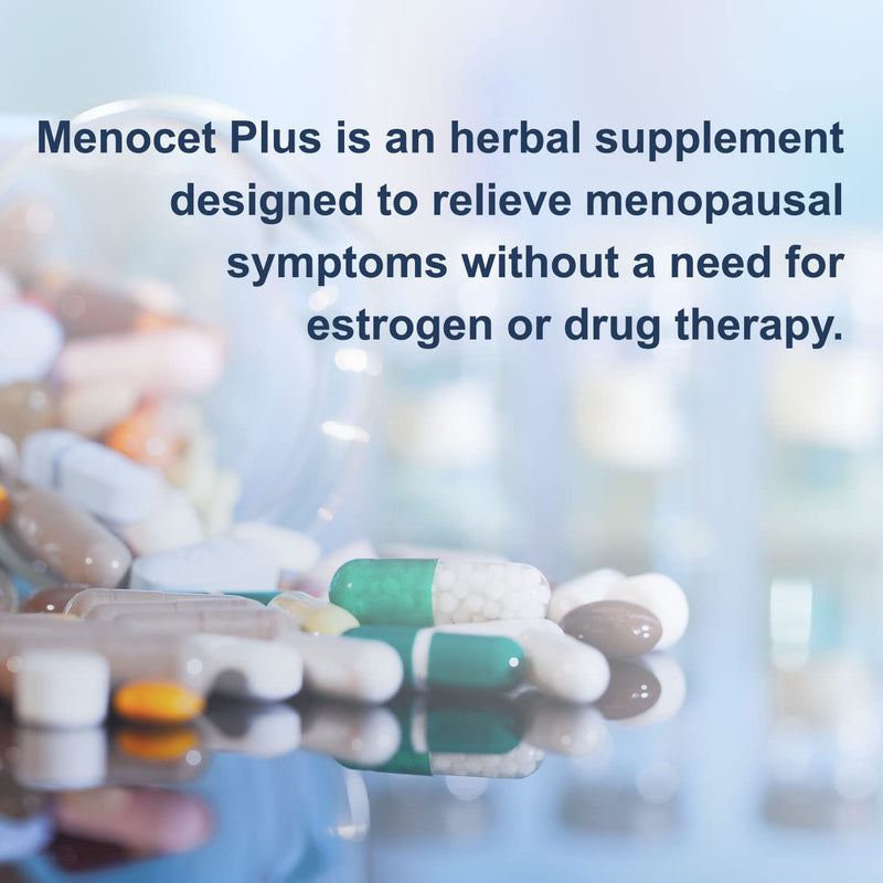 [Australia] - Wellgenix Menocet Plus Menopause Support Supplement (30 Tablets, 2 Pack) - Natural, Herbal Women's Daily Relief Multivitamin Tablets - Helps with Hot Flashes, Night Sweats, Mood Swings & Irritability 30 Count (Pack of 2) 
