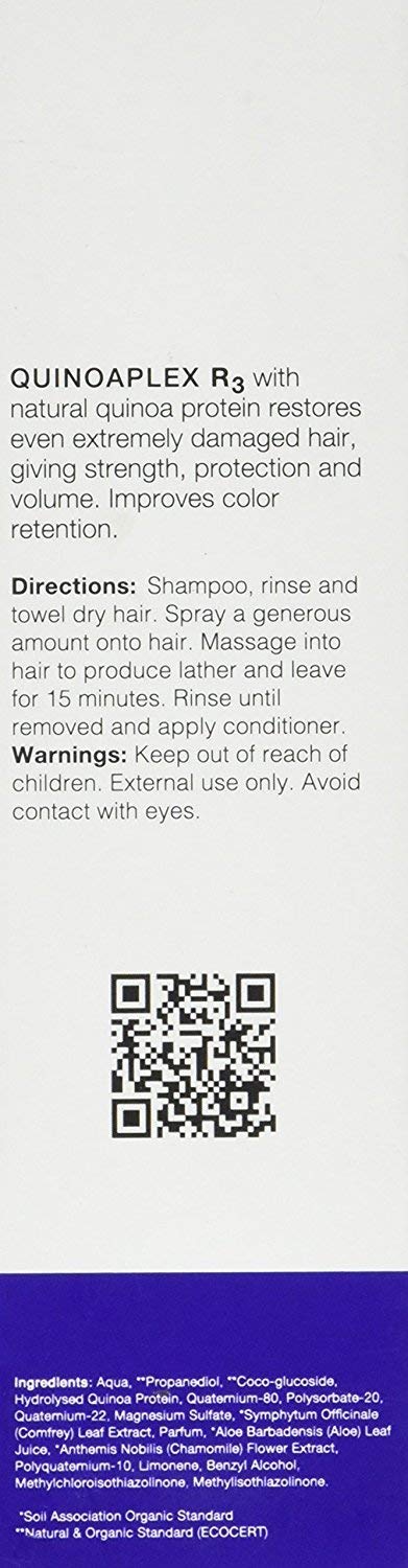 [Australia] - ONC QUINOPLEX R3 Hair Repair, Treatment with Protein, One-Step Process, GMO & Gluten-Free, Refreshes Scalp, Builds Volume, Prevents Split Ends, 6G-4TVO-HCV8, 125 ml 125 ml (Pack of 1) 