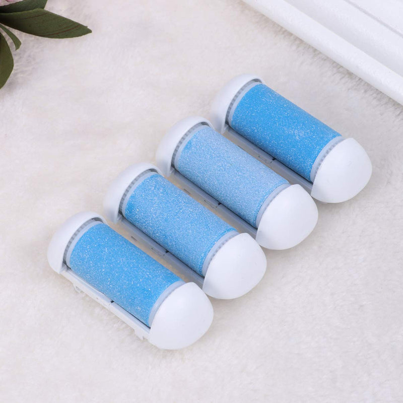 [Australia] - HEALLILY 4pcs Pedicure Refills Callus Remover Replacement Roller Heads Foot Dead Skin Remover Rollers Blue 