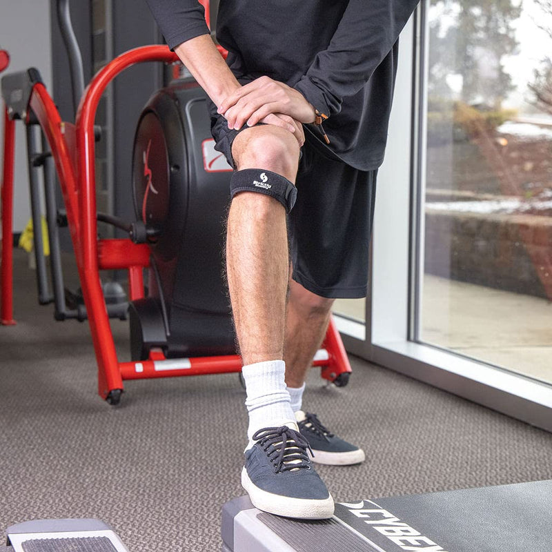 [Australia] - StrictlyStability Patellar Tendon Knee Strap for Pain Relief for Athletic Support, Jumper’s Knee, Runner's Knee and Tendonitis (One Size) One Size 