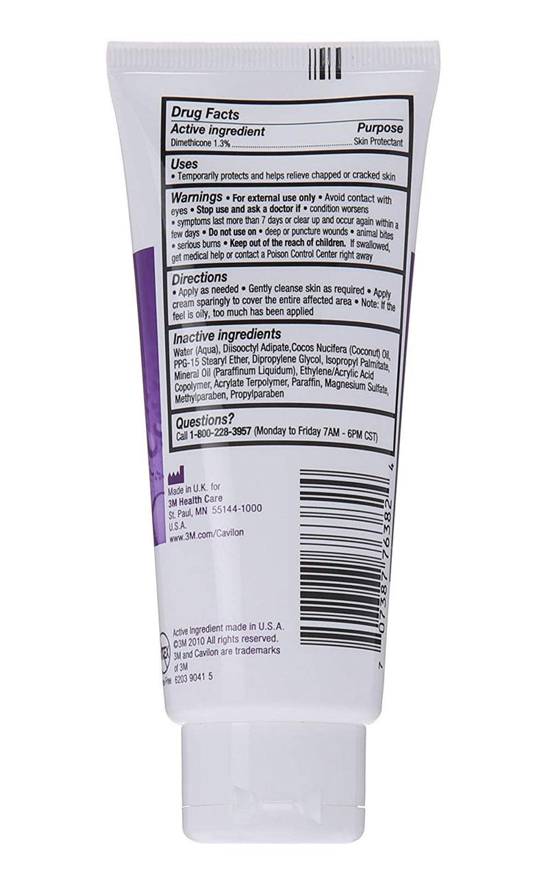 [Australia] - 3M Cavilon Durable Barrier Cream Fragrance Free 3.25 Oz Tube 1/ea 3355 by Cavilon 