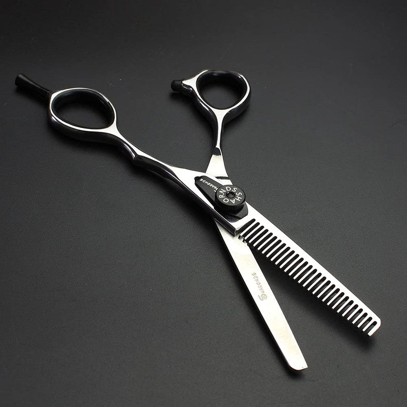 [Australia] - 5.5 inch Japan 440C laser cutting professional hairdressing hair stylist hair trim and hair sparse scissors (scissors set) scissors set 
