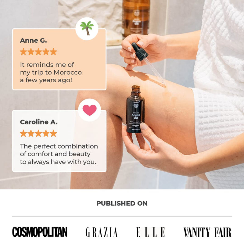 [Australia] - ORGANIC ARGAN OIL | 100% Pure, Natural & Cold Pressed | Hair, Face, Body, Beard, Nails | Vegan & Cruelty Free | Glass Bottle + Pipette + Pump (100ml) 100ml 