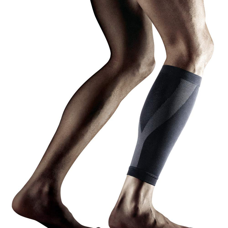 [Australia] - LP SUPPORT 270Z Calf Compression Sleeve - Delay Soreness, Calf Muscle Strain (Black - Small) (Pack of 1) Black 