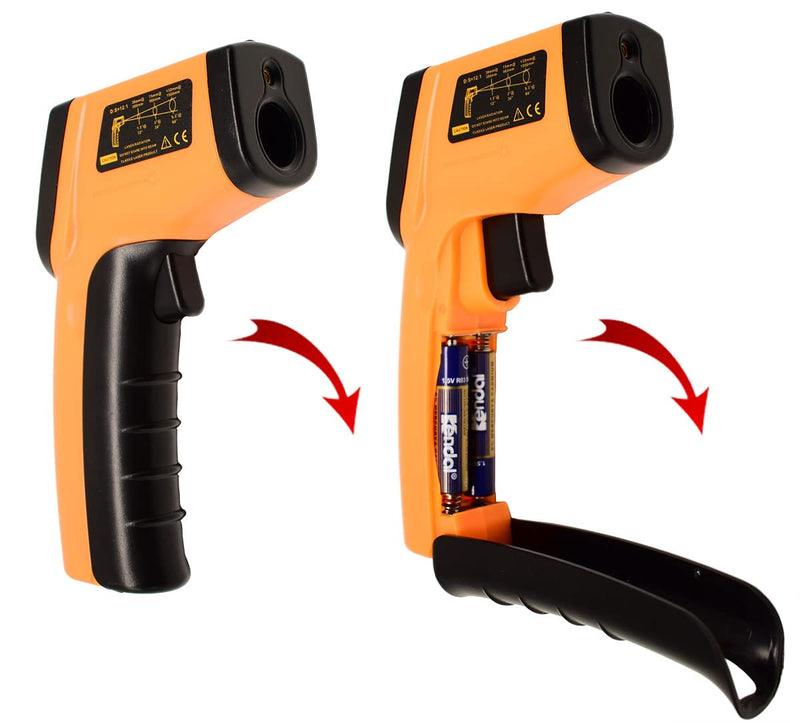 [Australia] - LIJUST Infrared Thermometer Temperature Gun, Digital Thermometer Non-Contact Laser Infrared Ir Thermometer Gun(Not for Human) -58℉～752℉(-50℃～400℃) - Kitchen Cooking Gun, Freezer Oven Thermometer 