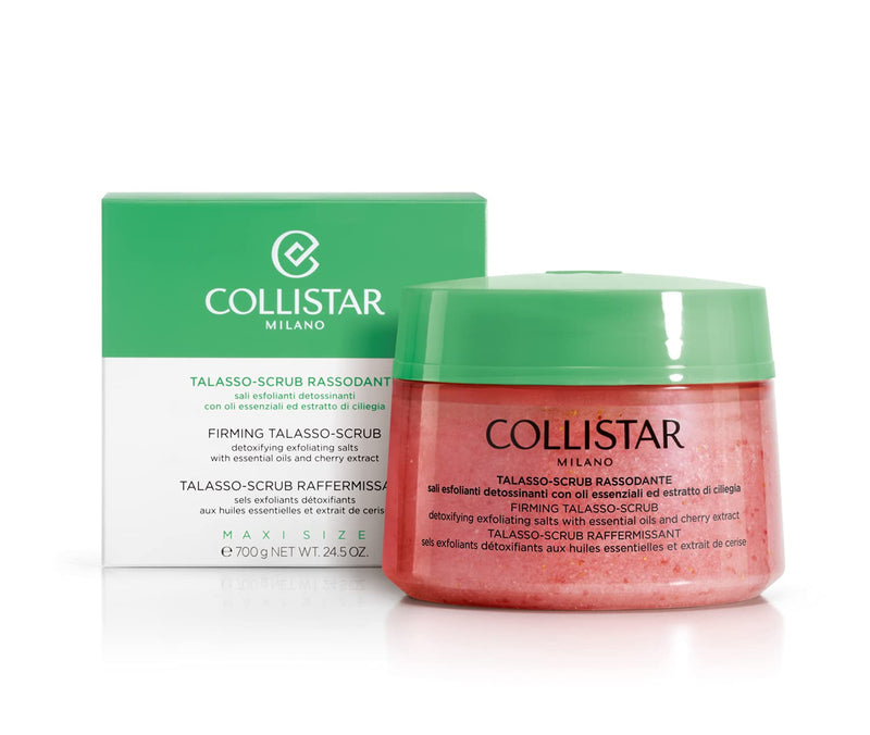 [Australia] - COLLISTAR Talasso Exfoliating Scrub Firming Detoxifying Salts with Essential Oils of Cherry Maxi Jar 700 gr 