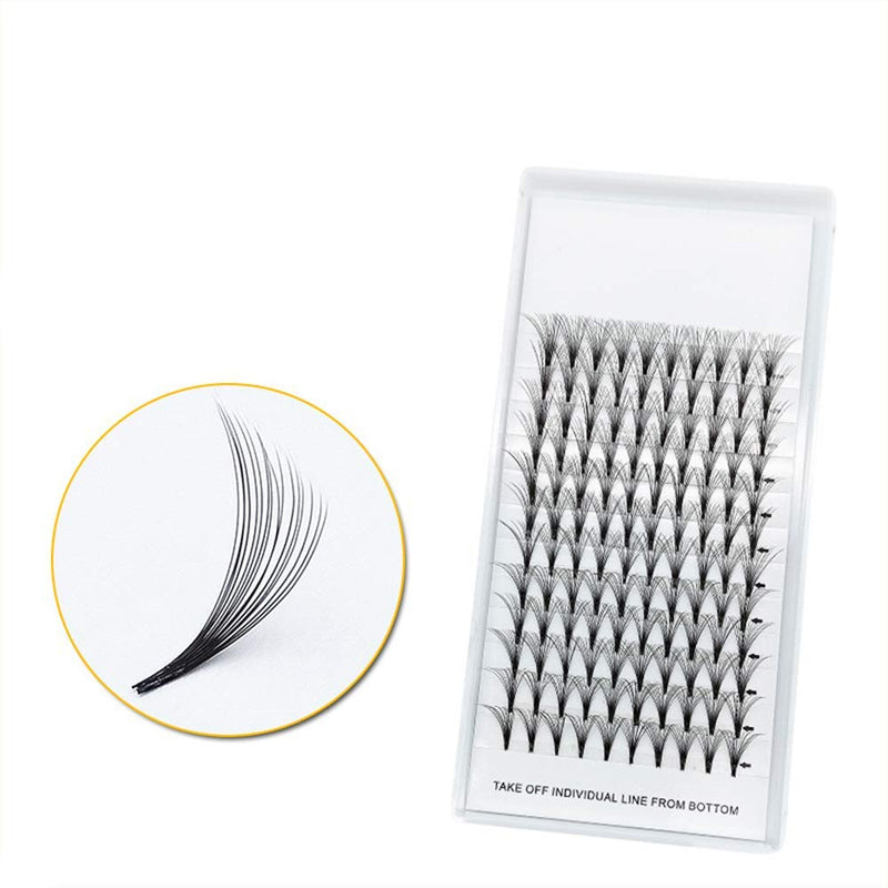 [Australia] - Hannahool Pro Grafting Thickness 0.07mm 16D Individual False Eyelashes Cluster C Curl Soft and Light Weight Dramatic Volume Fans Eye lashes Extensions 8-16mm Available (14MM) 14MM 