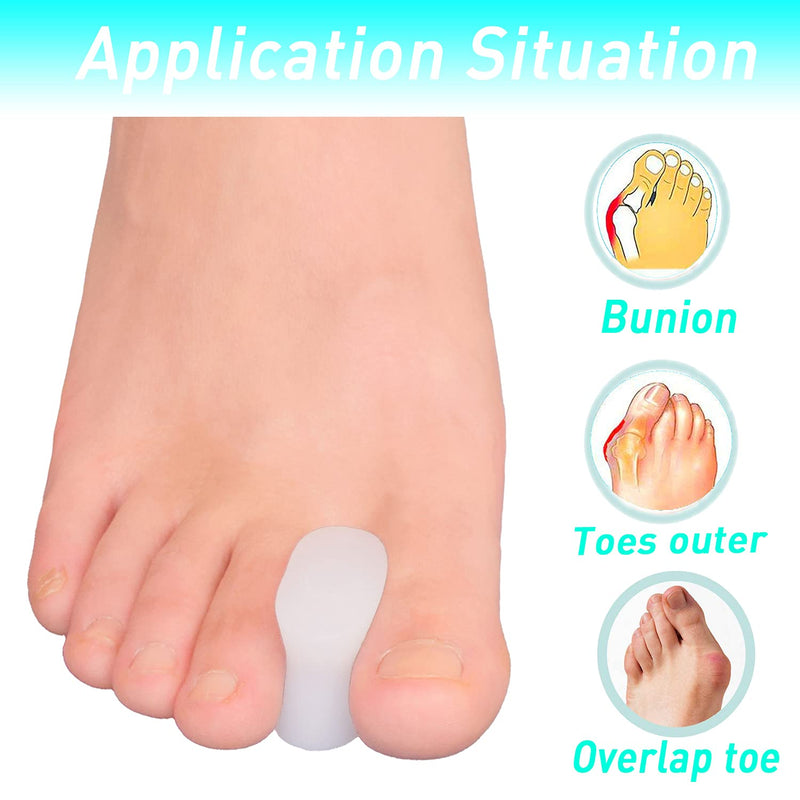 [Australia] - KUKUBAGS 12-Pack Toe Separator, Thick(3/4") Toe Spacers for Feet, Overlapping Toes, Toe Spreader for Bunions - Large Size 