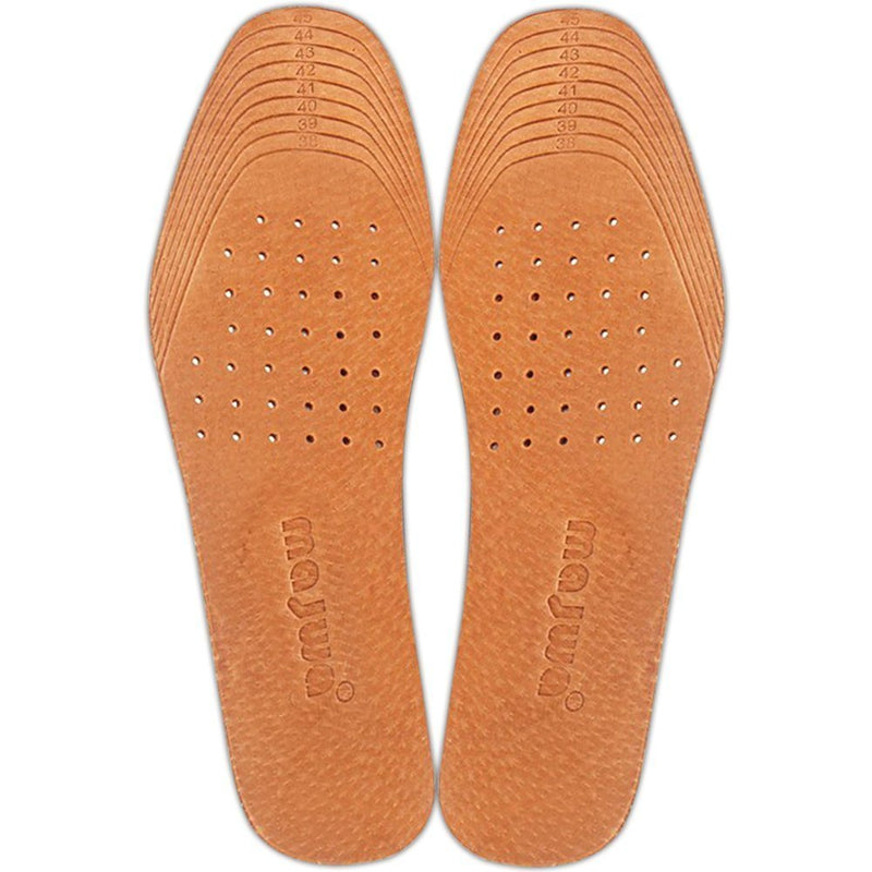 [Australia] - Magic Absorbent Ultra Thin Pigskin Leather Insoles for Stinky Feet-Foot and Shoe Odor Inserts for Women and Men's Shoes-Cinnamon Inserts and Flats for Sweaty Feet and Hyperhidrosis (4) 