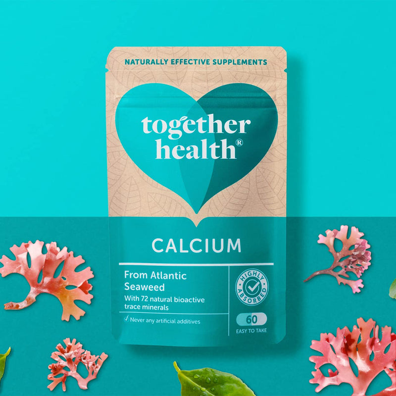 [Australia] - Calcium – Together Health – Seaweed-Based Calcium – 72 Trace Minerals – Vegan Friendly – Made in The UK – 60 Vegecaps 60 Count (Pack of 1) 